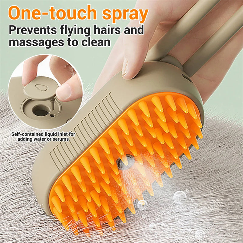 3-in-1 Electric Spray Steam Brush