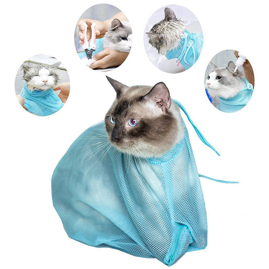 Adjustable Multifunctional Soft Cat Grooming Bag