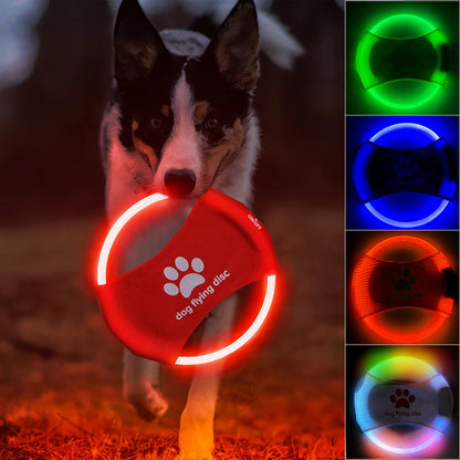 Pet LED Luminous Flying Discs