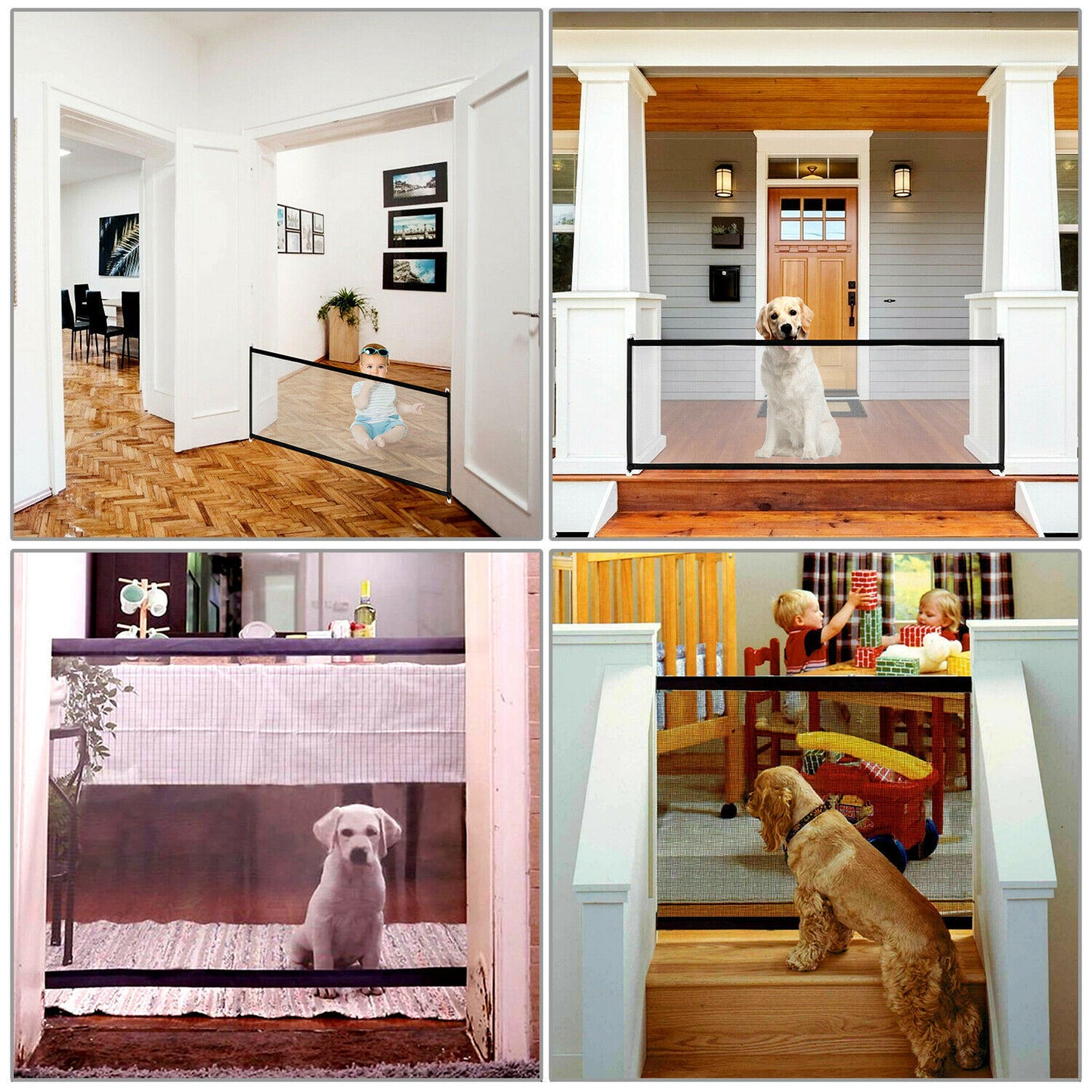 Pets Portable Guard Net Safety Gate