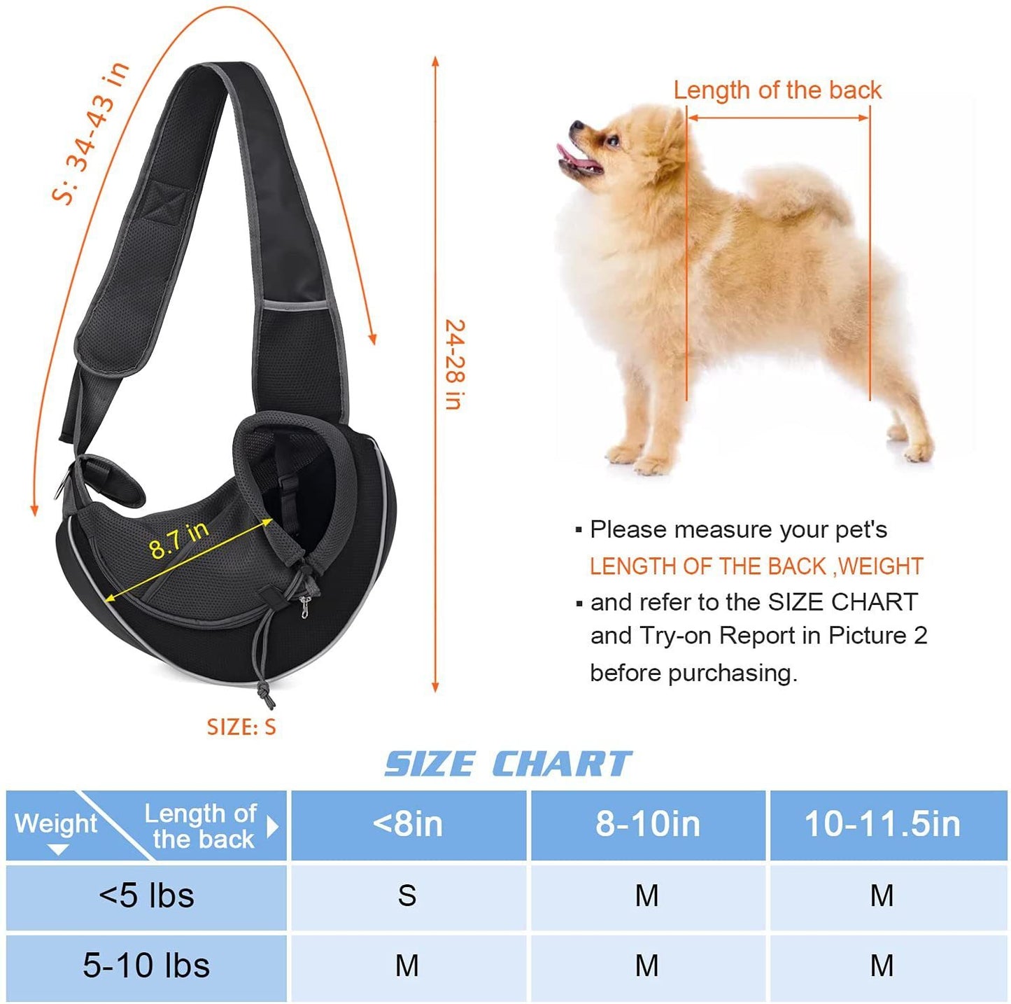 Outdoor Portable Crossbody Bag For Pet